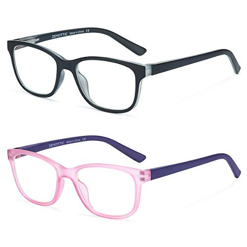 ZENOTTIC Kids Blue Light Blocking Glasses Anti Glare Lens Lightweight Frame Computer Eyeglasses for Boys and Girls | Amazon (US)