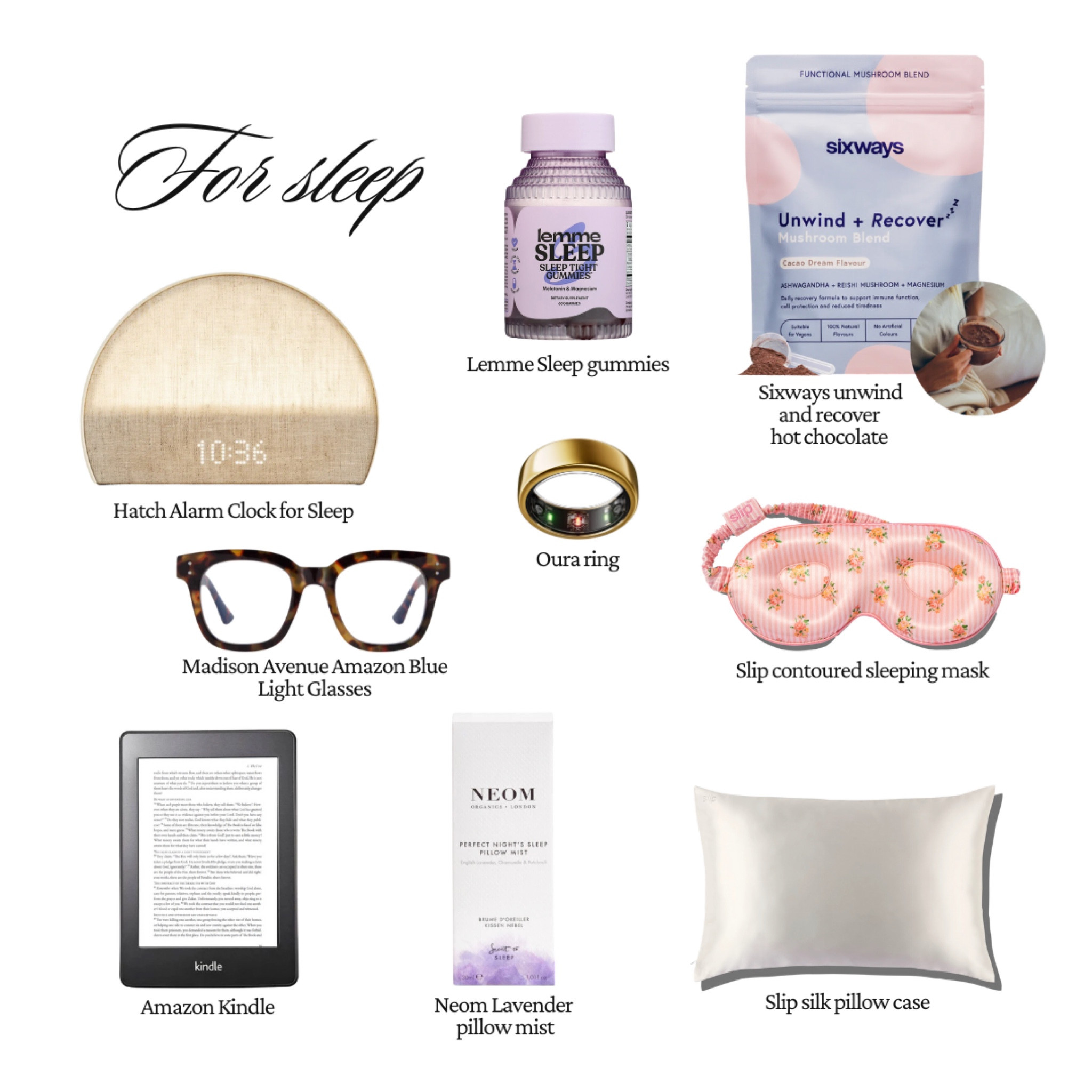 Sleepy girl essentials 🧚🏻 #sleep #giftguide 