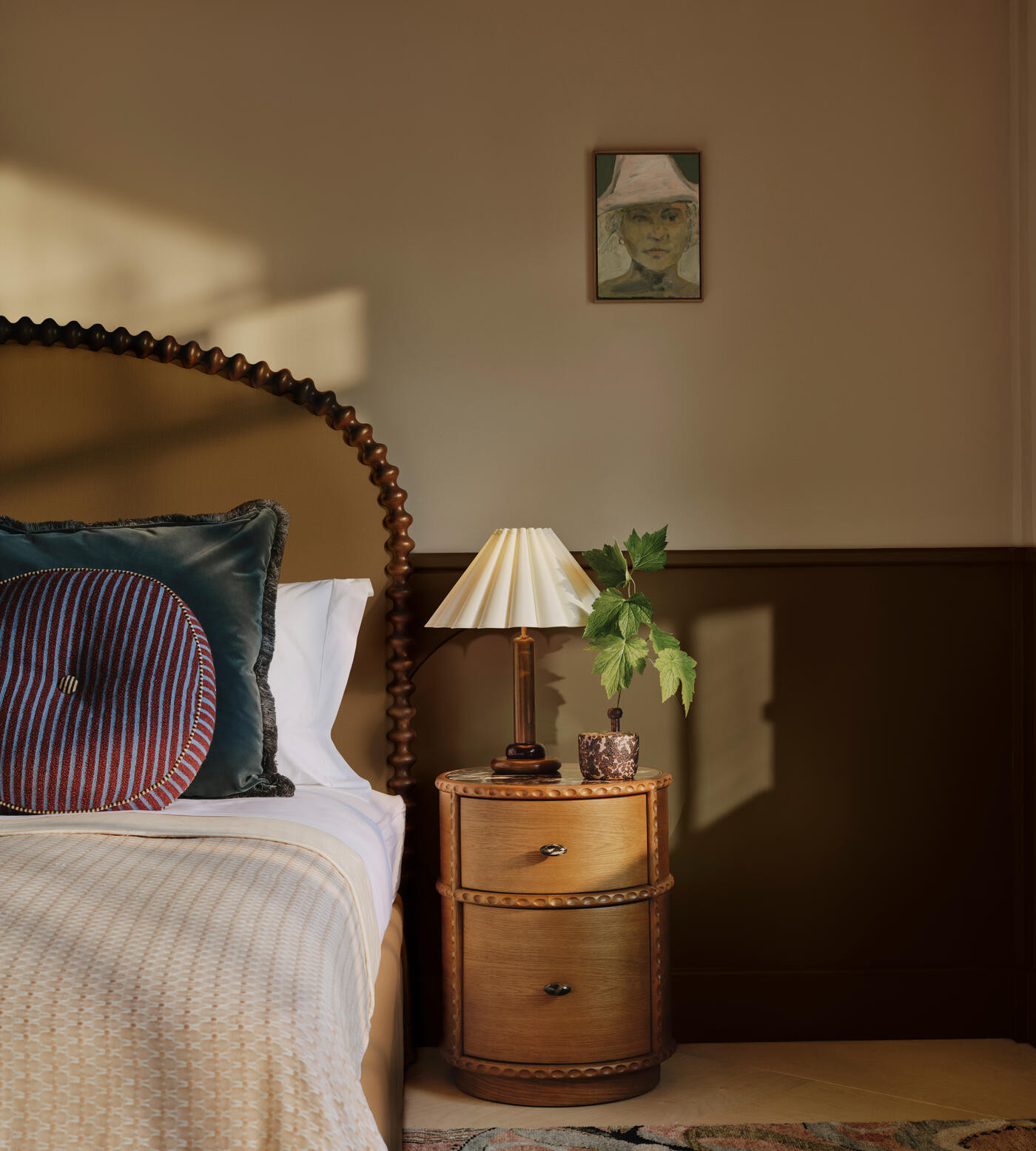 Pietro Bedside Table, Michelangelo Marble - Soho Home | Soho Home Ltd