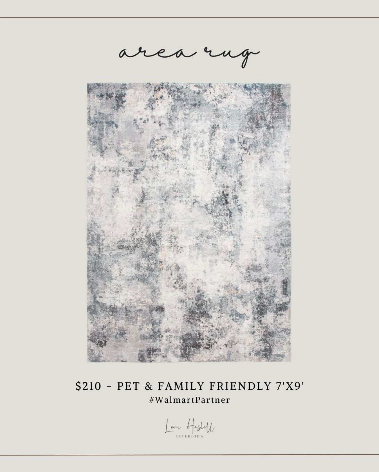 7'x9' pet & family friendly abstract rug #WalmartPartner 


#LTKHome #LTKOver40
