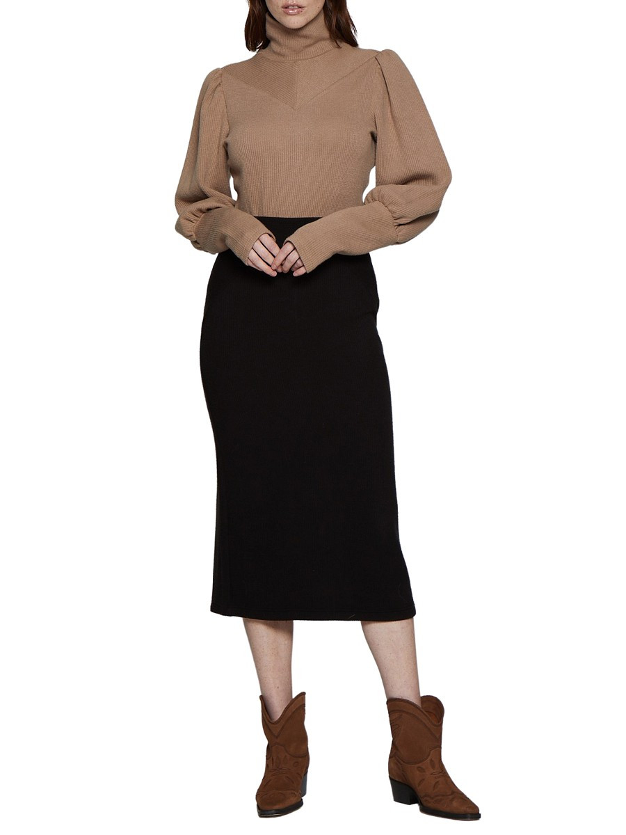 Walter Baker Women's Missy Rib-Knit Turtleneck Top - Cream - Size M | Saks Fifth Avenue OFF 5TH