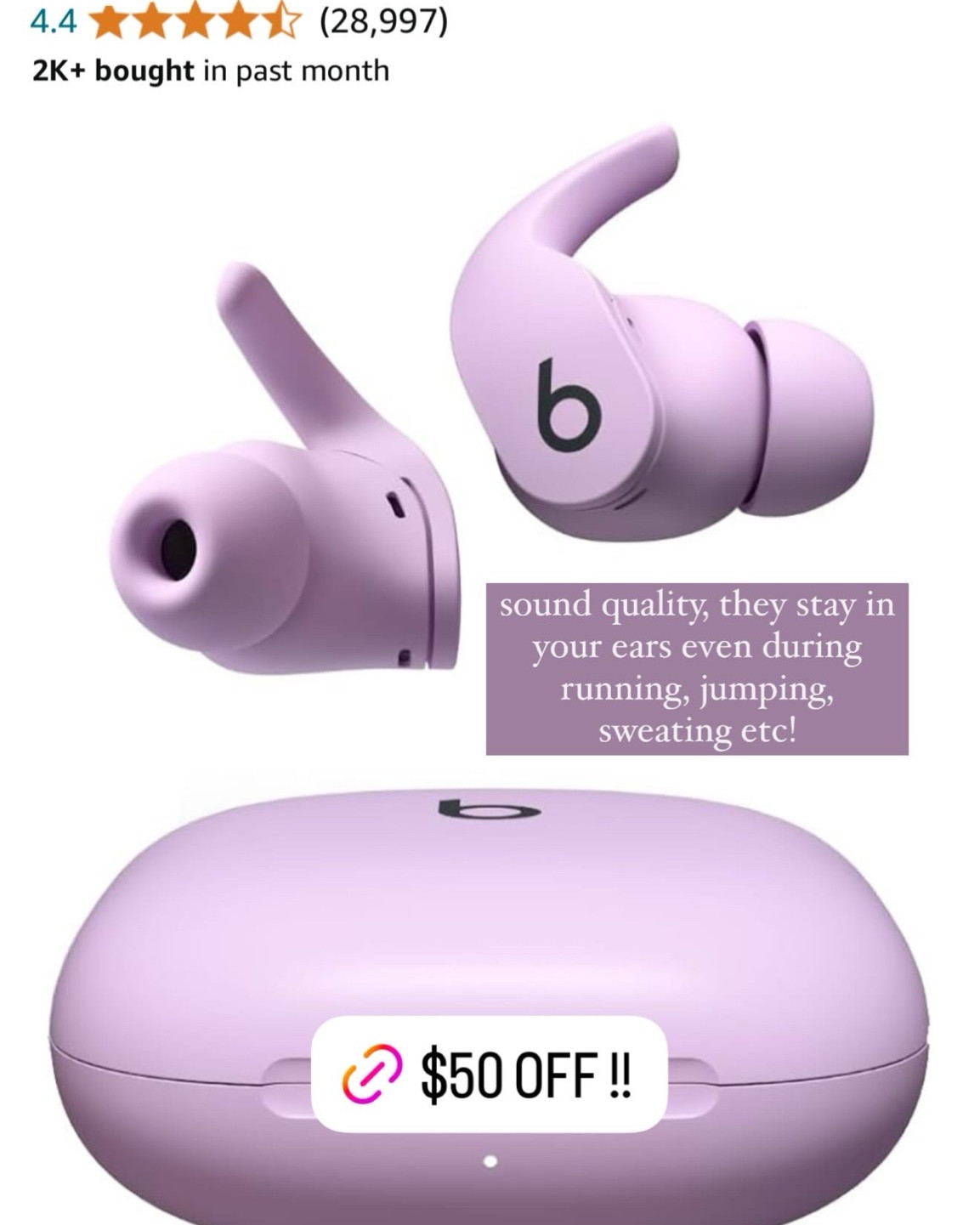 the best ear buds for running / working out are $50 off!

#LTKxPrimeDay