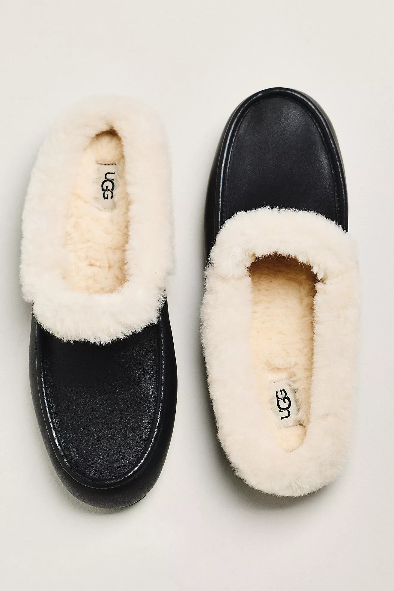 UGG Ansley Leather Mule Slippers | Anthropologie (US)