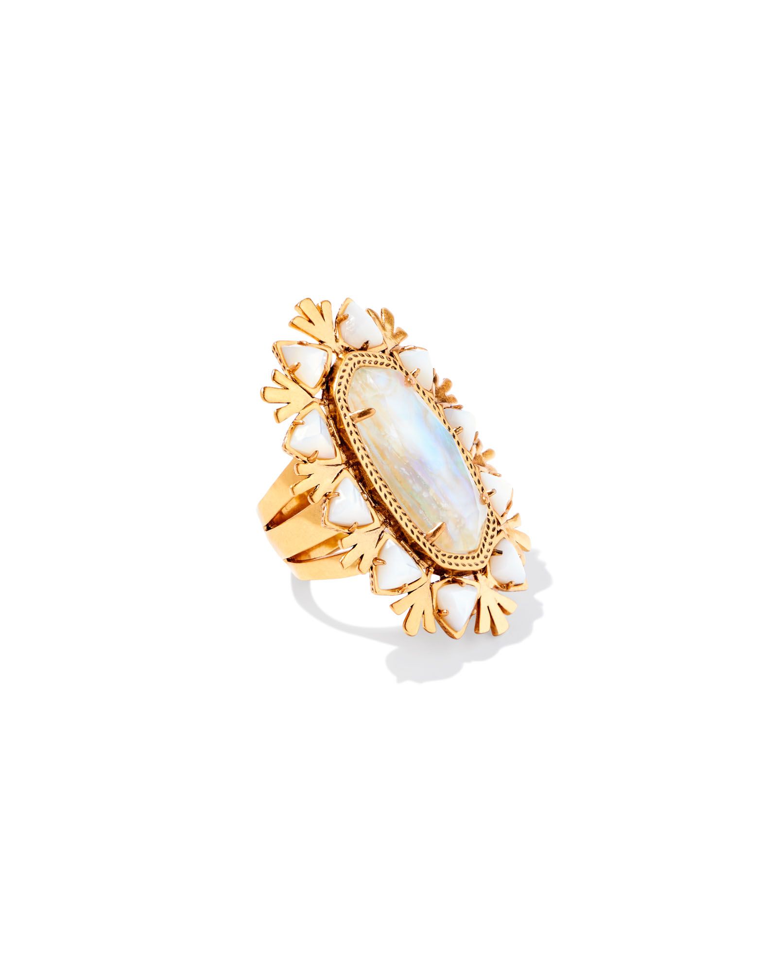 Havana Vintage Gold Cocktail Ring in Iridescent Abalone | Kendra Scott | Kendra Scott