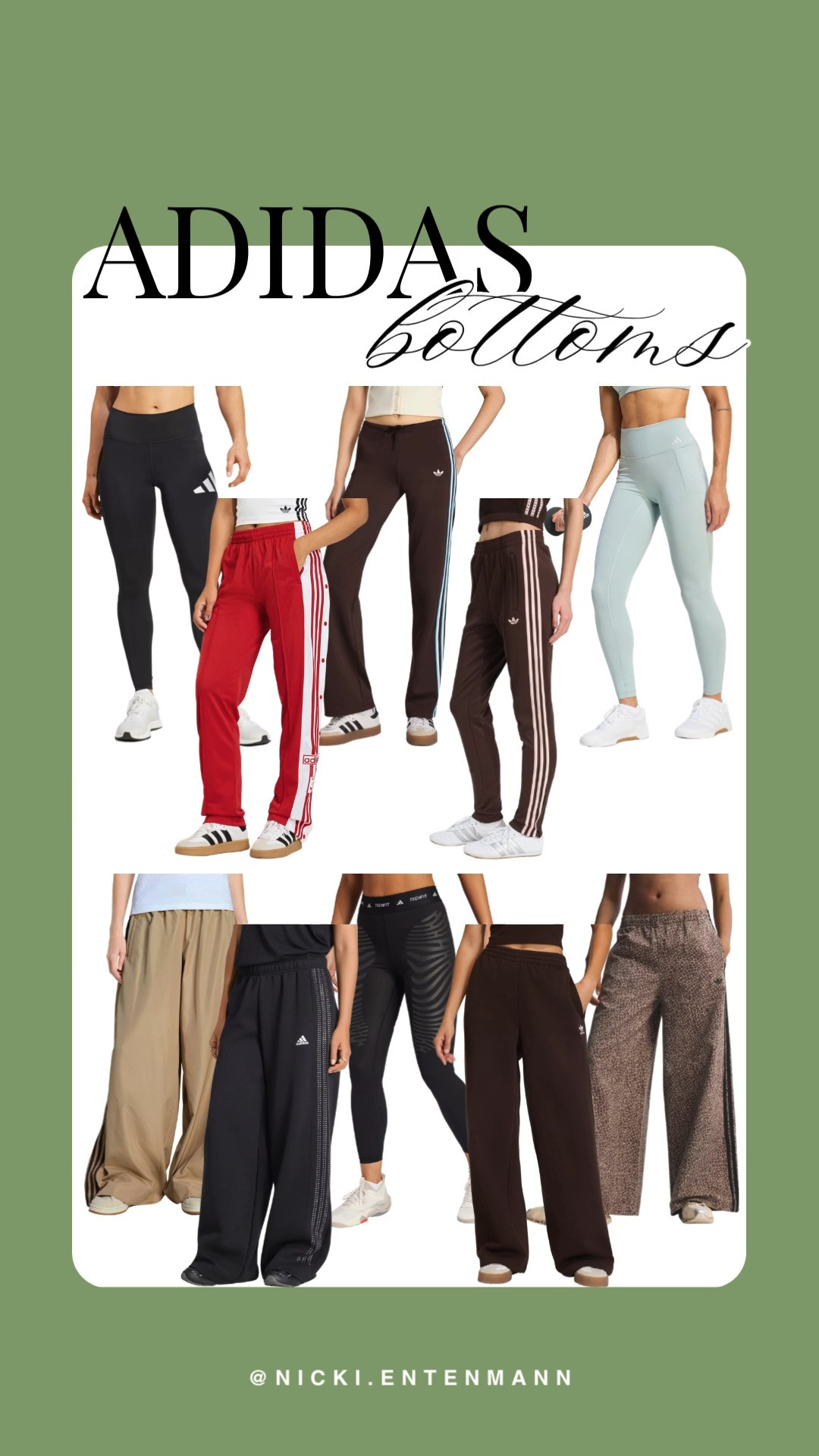 Adidas bottoms lineup brings everything from sleek leggings to wide‑leg track pants in fresh colors, giving sporty staples that balance comfort with streetwear edge and easy everyday styling.
#Adidas #bottoms #leggings #trackpants #style #fashionfinds #shopping #trend #womenswear #ootd #athleisure #streetstyle
 

 #LTKootd #LTKfitnessgoals #LTKActive