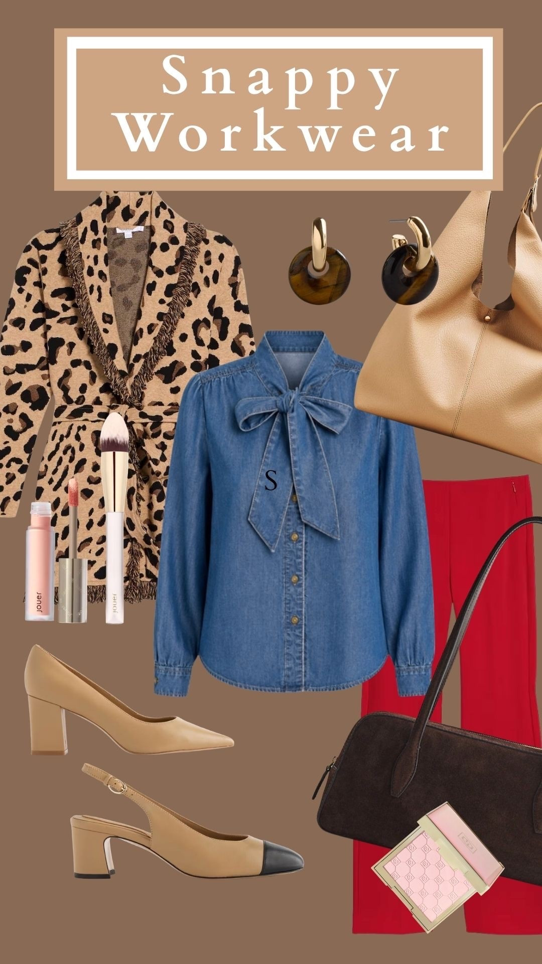 How about the cutest workwear look that will also translate holiday easily.
