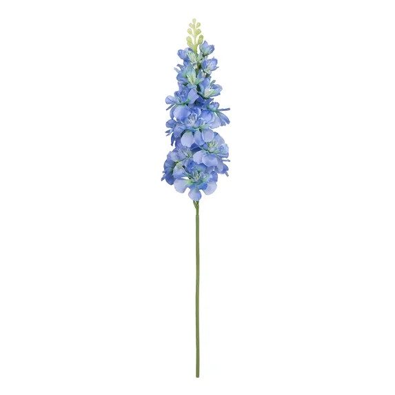 Mainstays 18" Artificial Silk Blue Delphinium Short Stem | Walmart (US)