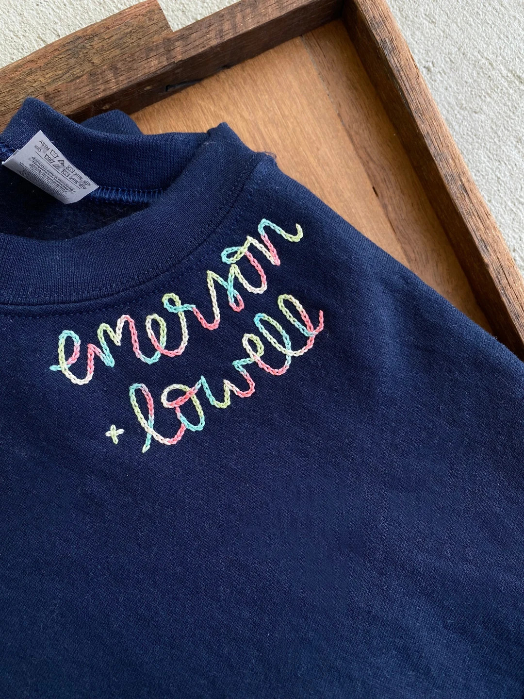 Adult Sweatshirt X Hand Embroidered X the Kirjonta X Custom - Etsy | Etsy (US)
