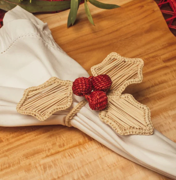 Holiday Edition Iraca Palm Napkin Ring | Etsy (CAD)
