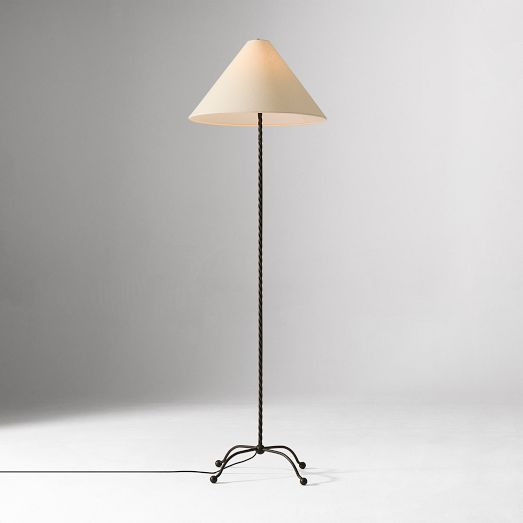 Pierce &amp; Ward Twisted Metal Floor Lamp (58") | West Elm (US)