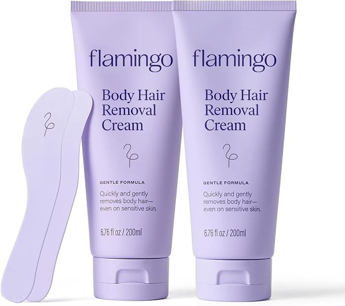 Flamingo Women's Body Hair Removal Cream - (2 Pack) 6.76 fl oz - Removes Hair from Legs, Arms, Un... | Amazon (US)