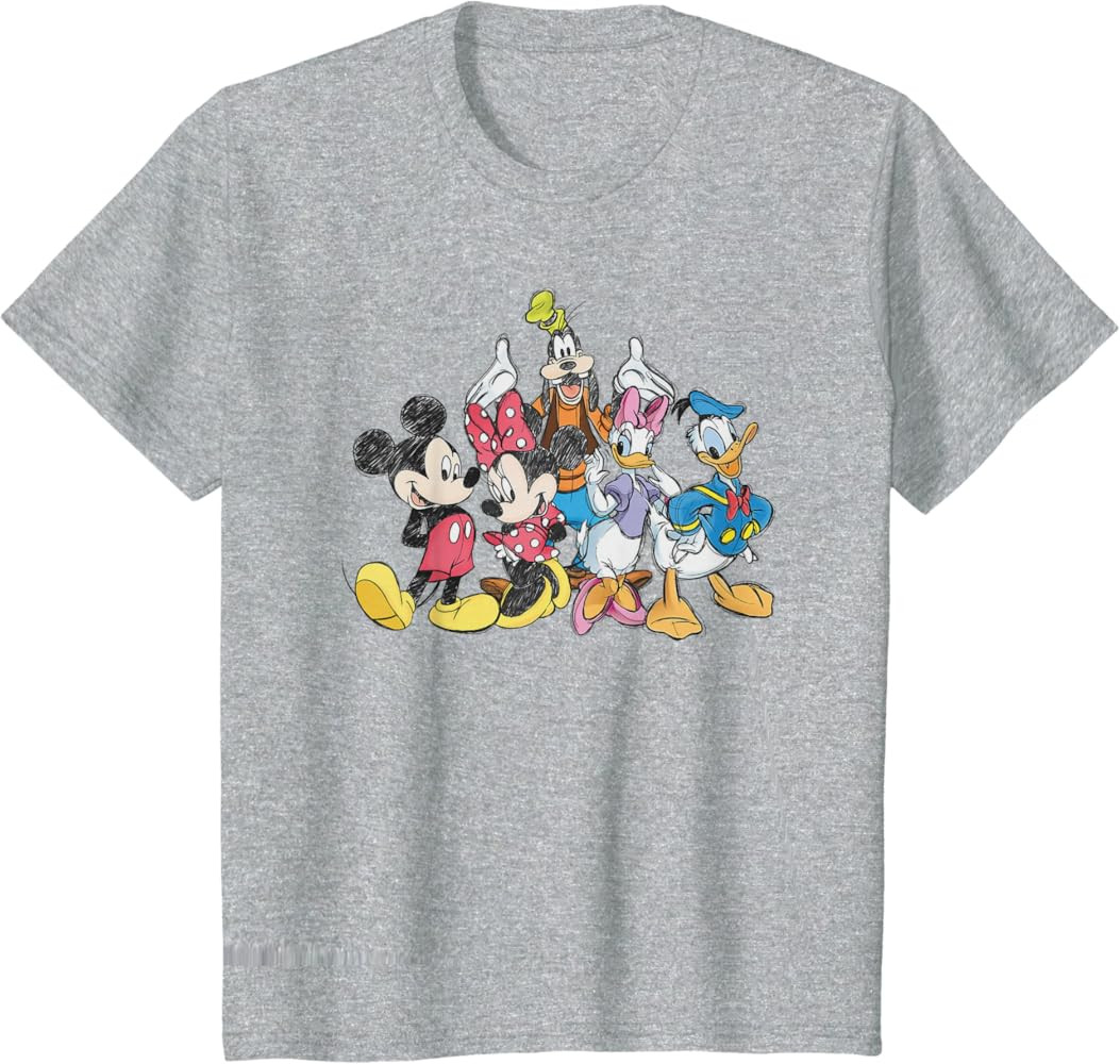 Disney Mickey Mouse and Friends Short Sleeve T-Shirt | Amazon (US)
