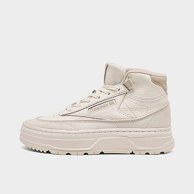 Women's Reebok Club C Double Geo Platform Mid Casual Shoes | Finish Line (US)