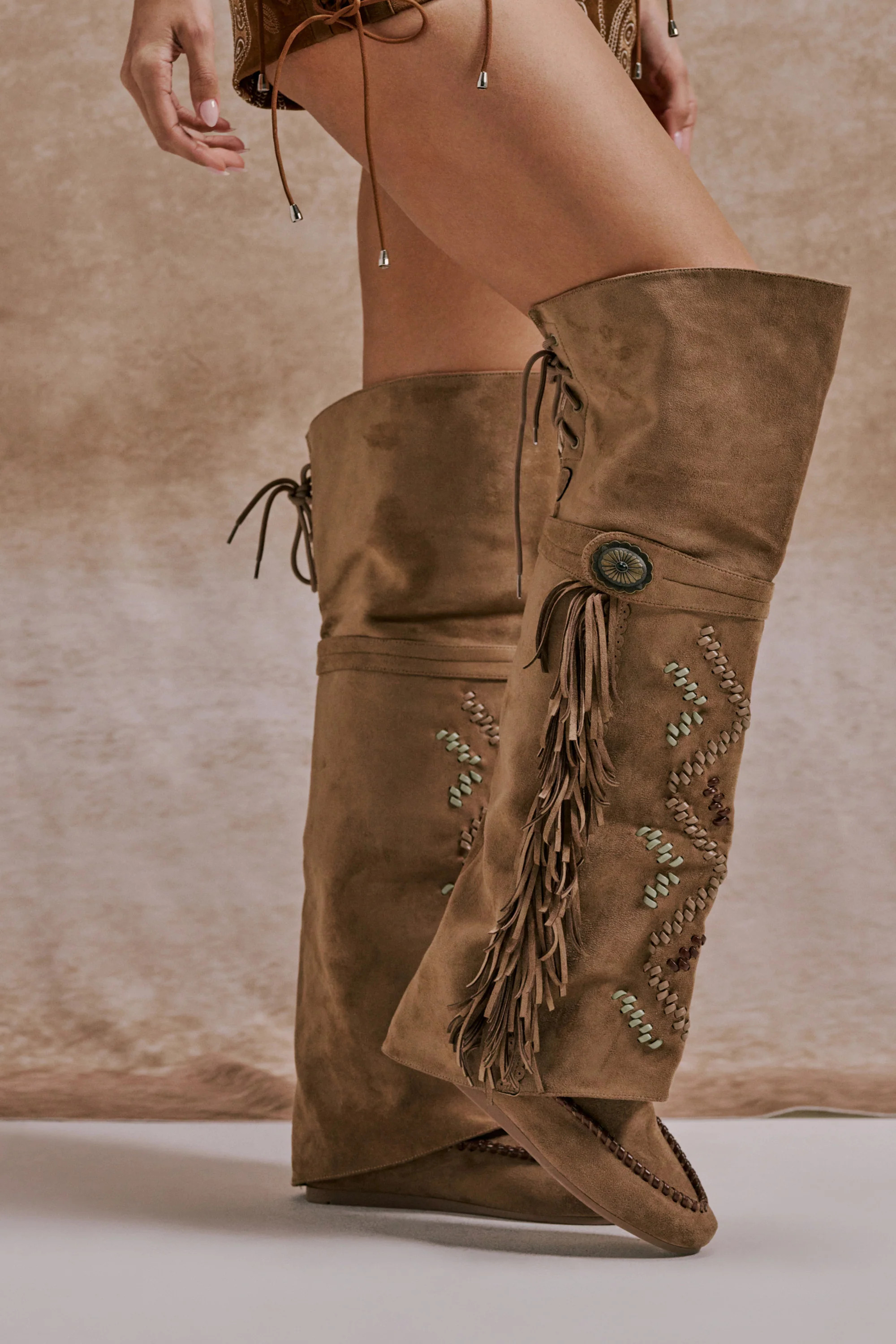 AZALEA WANG EDMUND BROWN FLAT WESTERN BOOT | AKIRA