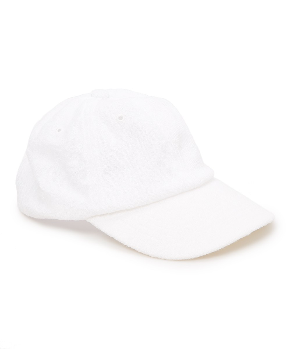 Boardwalk Style Women's Baseball Caps White - White Terry Cloth Baseball Cap | Zulily