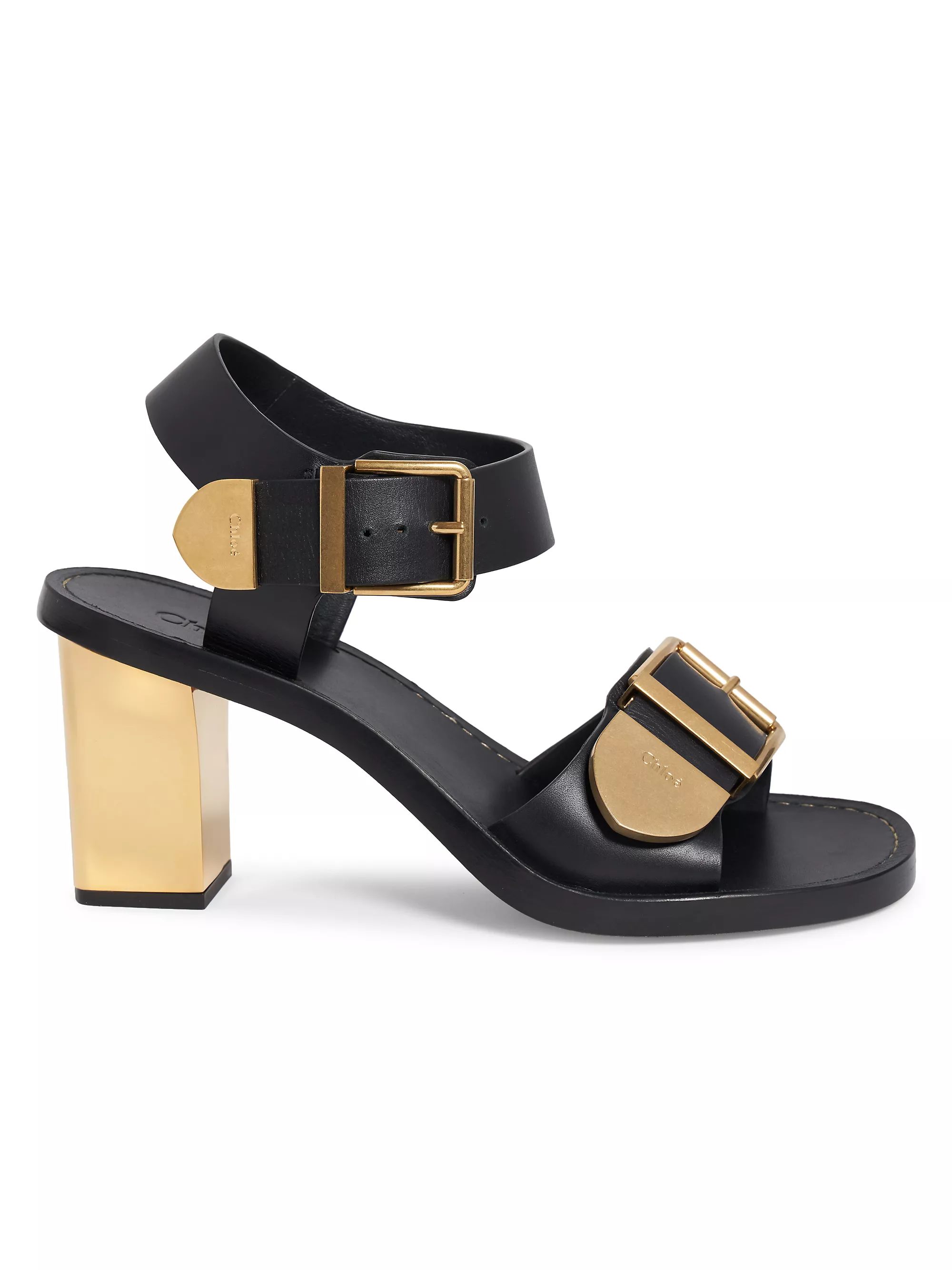 Rebecca 73MM Leather Sandals | Saks Fifth Avenue
