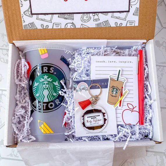 Teacher Gift Box  Teacher Appreciation Gift  Personalized | Etsy | Etsy (US)