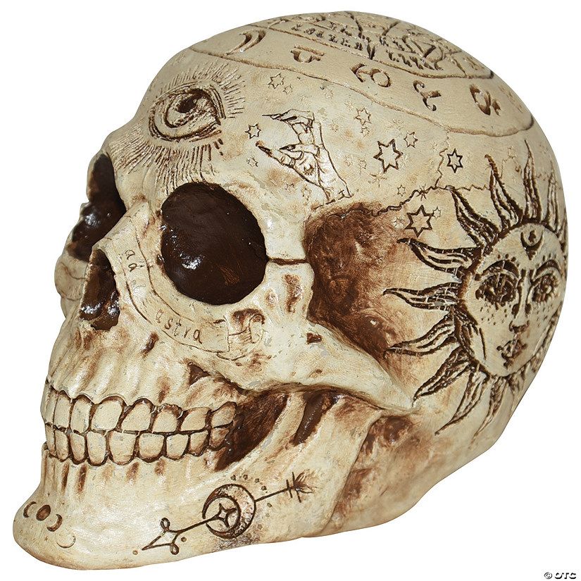 7" Zodiac Skull Halloween Decoration | Oriental Trading Company