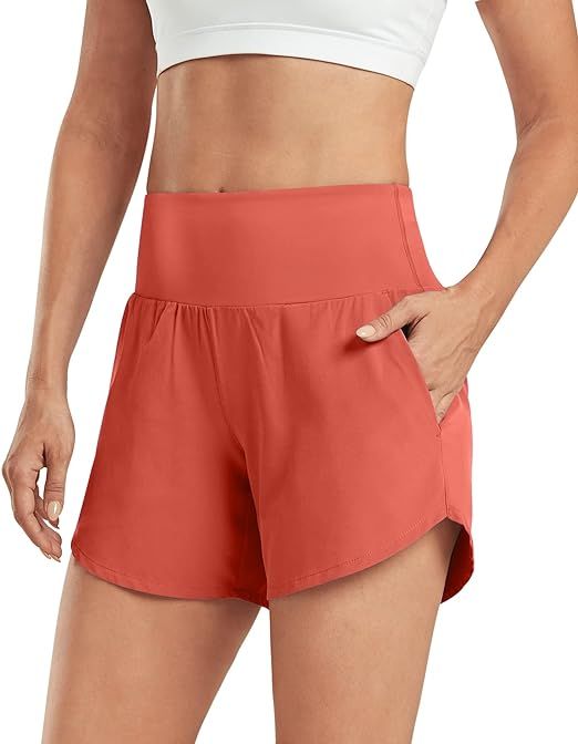 G4Free Athletic Shorts for Women Lightweight Running Shorts with Pockets 5" Quick Dry Workout Sho... | Amazon (US)