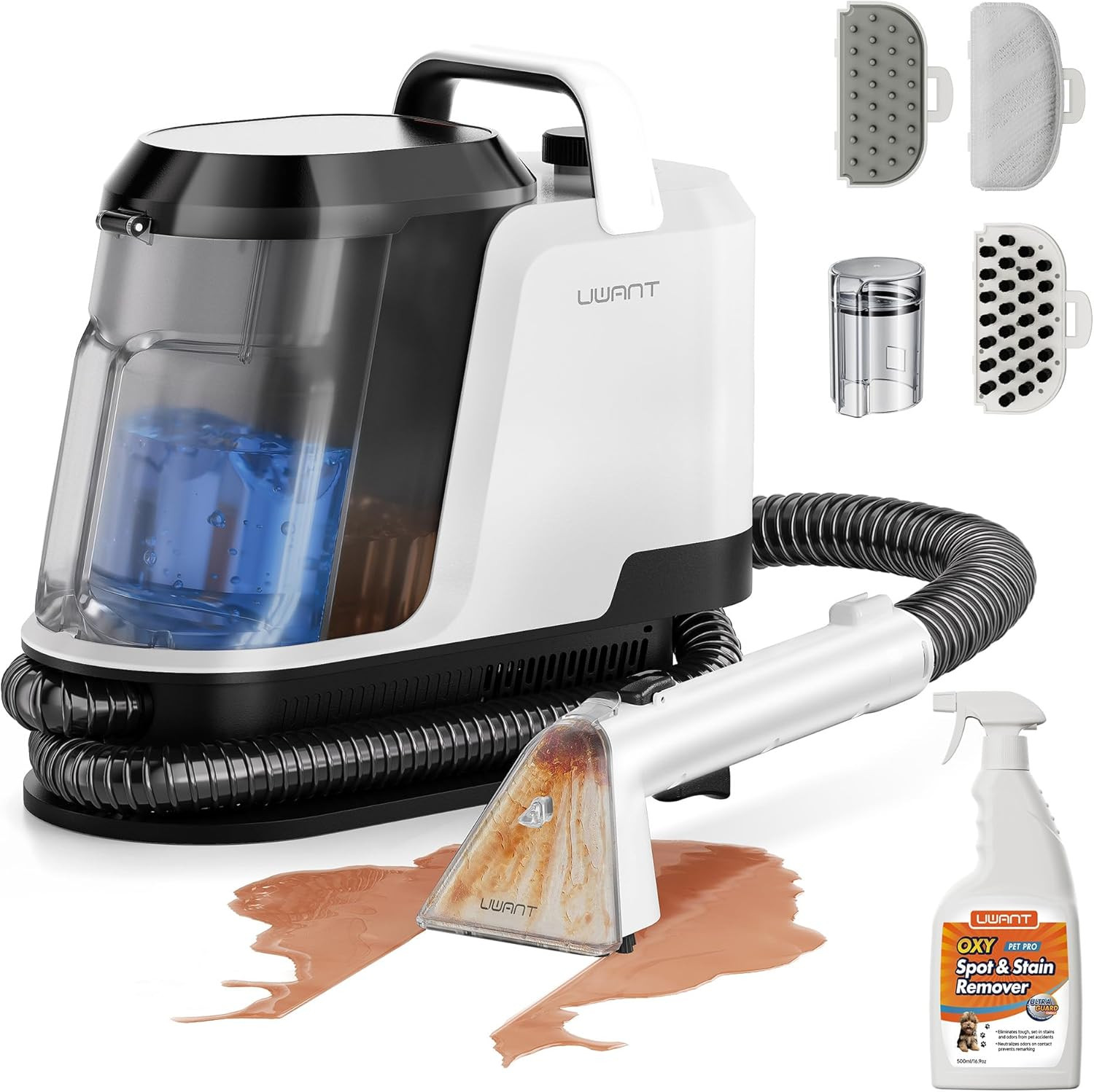 Uwant 18Kpa Upholstery Cleaner Machine with Pet Pro Cleaner&Tools Set of 1 | Amazon (US)