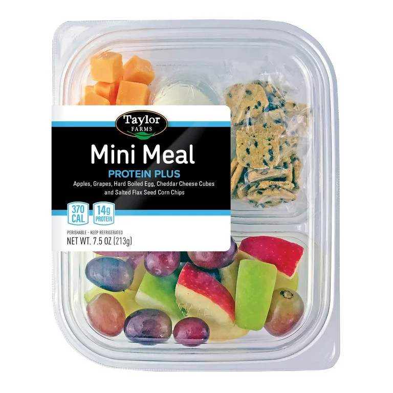 Taylor Farms Protein Plus Mini Meal Snack Tray with Fresh Fruit, 7.5 oz | Walmart (US)