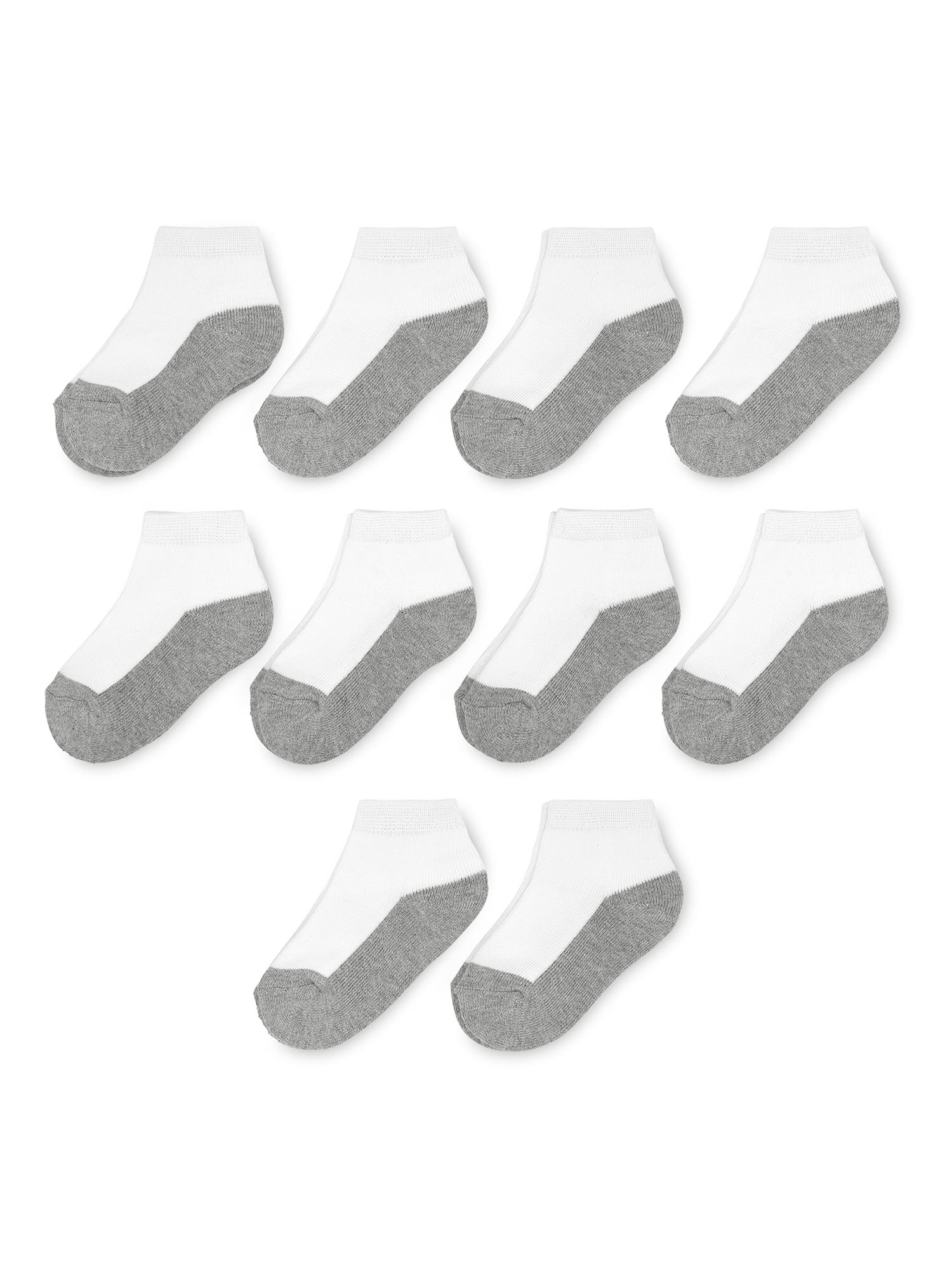 Wonder Nation Boys Ankle Socks, 10 Pack, 3T- 5T | Walmart (US)