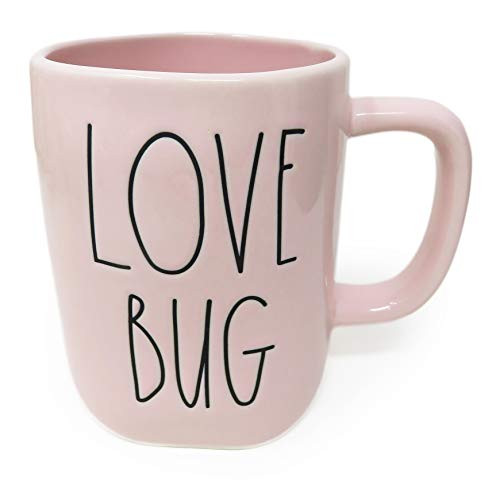 Rae Dunn"LOVE BUG" Mug - allside pink - ceramic - very rare! Great Valentine's day gift! | Amazon (US)