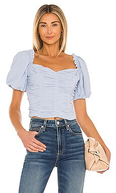 ASTR the Label Serafina Top in Powder Blue from Revolve.com | Revolve Clothing (Global)