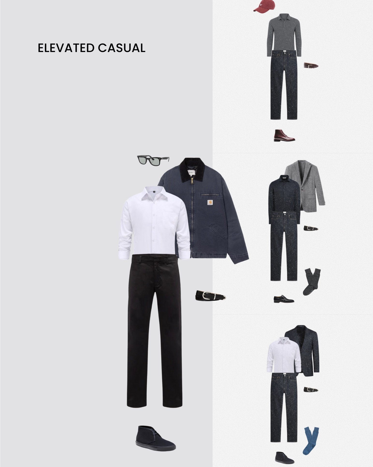 A sneak peek at a recent capsule for a male client. Would you (or your SO) wear this?

- Color Palette: True Winter
- Body Type: Balance + Vertical
- Style Words: Polished, Heritage, Unbothered