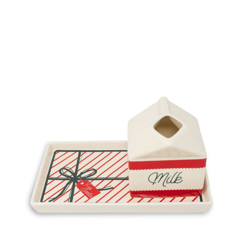 Milk and Cookies Treat Tray Set | Barnes & Noble