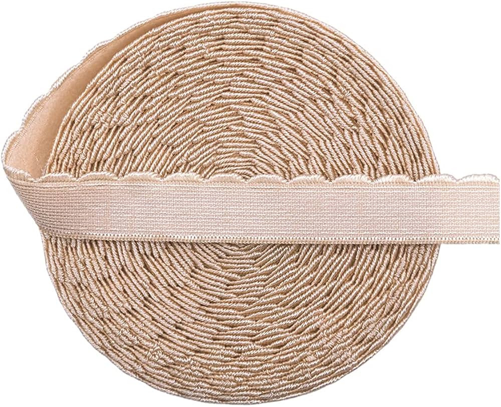 Bristlegrass Elastic Band for Sewing, 1/2 Inch 2 Yard Nude Elastic Bands for Sewing Waistband Pan... | Amazon (US)