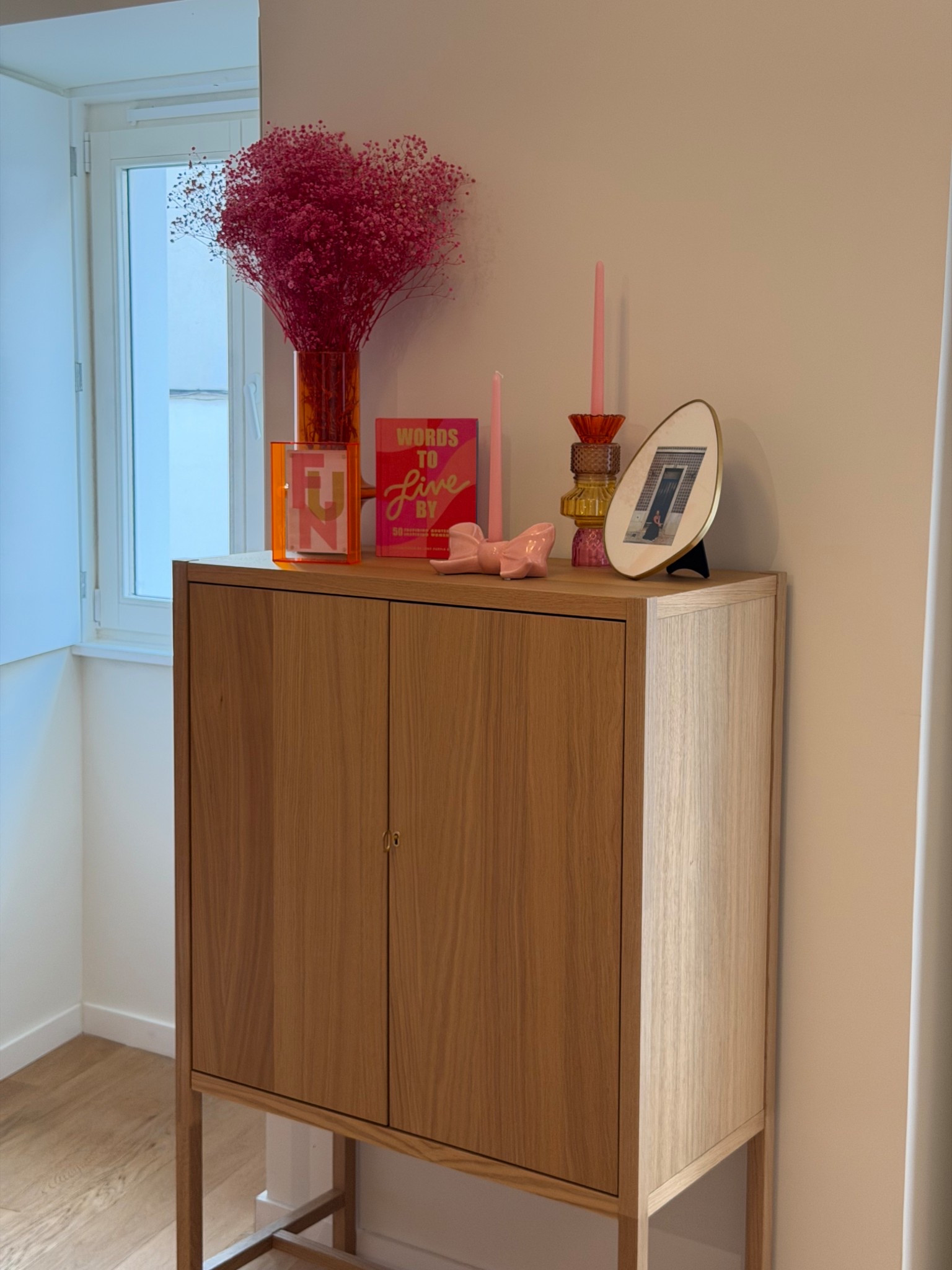 This cabinet was a splurge but SO worth it. The quality is insane and it locks!!! Knick knacks are always important too 🤪💖 

#LTKFindsUnder100 #LTKTravel #LTKHome