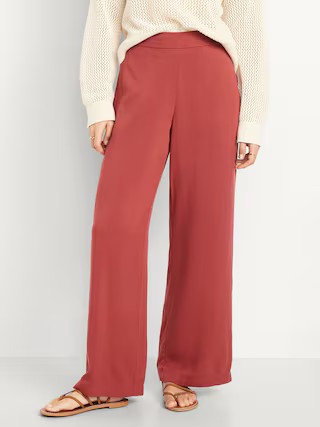 High-Waisted Playa Wide-Leg Pants | Old Navy (US)