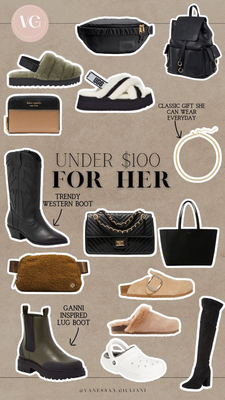 Shop this gift guide for her items all under $100.

#LTKstyletip #LTKSeasonal #LTKHoliday