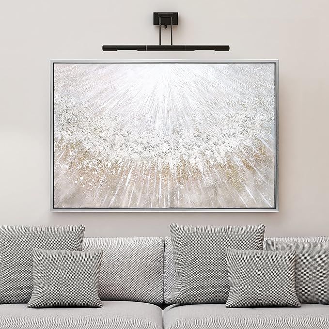 Empire Art Direct Abstract Wall Art Textured Hand Painted Canvas by Martin Edwards, Champagne Fra... | Amazon (US)