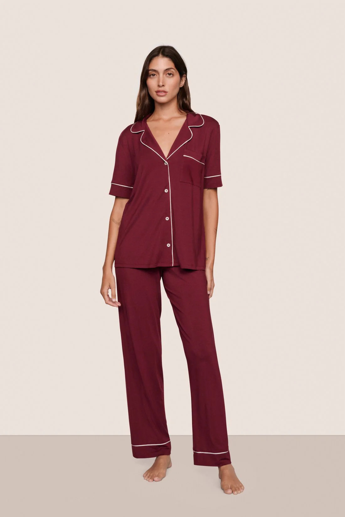 Gisele TENCEL™ Modal Short Sleeve & Pant PJ Set | Eberjey