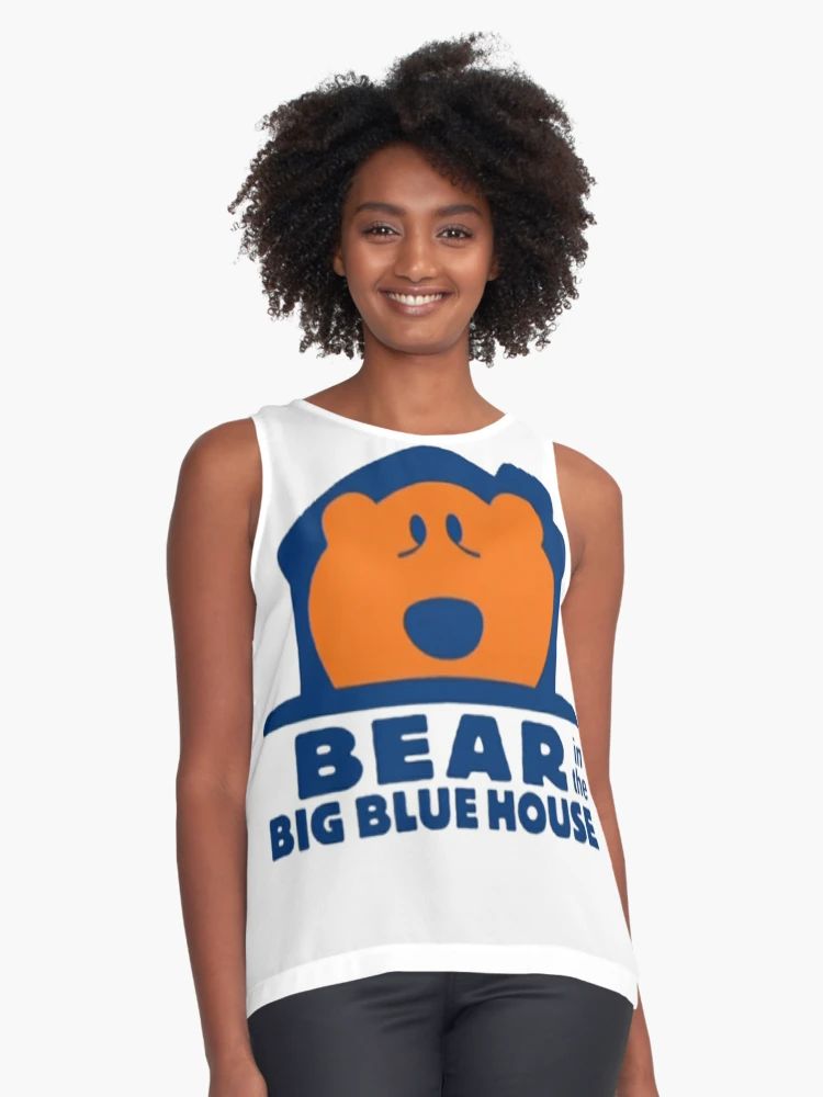 Bear in the big blue house logo Sleeveless Top | Redbubble (US)