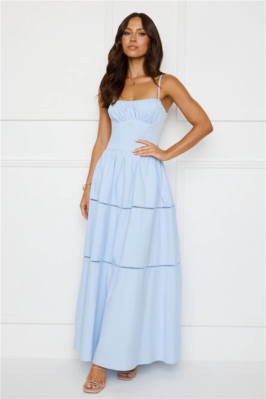 Chic At Sunset Maxi Dress Blue | Hello Molly (US)
