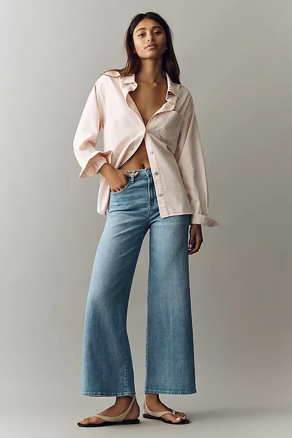 7 For All Mankind Lotta Ankle High-Rise Wide-Leg Jeans | Anthropologie (US)