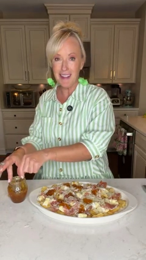 What better way to celebrate National Potato Day than with Charcuterie Potato Chip Nachos?! 😋 I had so much fun making this recipe on Tara Time and love how the sweet, salty, and savory flavors come together in every bite. It’s such an easy appetizer to make when entertaining and you can switch up the toppings with your favorite charcuterie ingredients to make it your own!

Check out the Charcuterie Potato Chip Nachos recipe below and the links to shop my look from Tara Time! 💚 

Charcuterie Potato Chip Nachos

Ingredients: 
-Salt & Vinegar Kettle Chips
-Brie Cheese, chopped into small pieces
-Prosciutto
-Shredded Mozzarella cheese
-Fig Jam
-Fresh Arugula for topping (optional)

Directions:
-Spread salt & vinegar kettle chips on a baking sheet
-Add chopped brie, prosciutto, shredded mozzarella, and fig jam
-Bake at 350°F for 10 minutes until the cheese and jam has melted and the prosciutto is heated
-Top it off with fresh arugula if you'd like for the perfect balance of sweet and savory!
-Enjoy!

#LTKootd #LTKfoodie #LTKHome