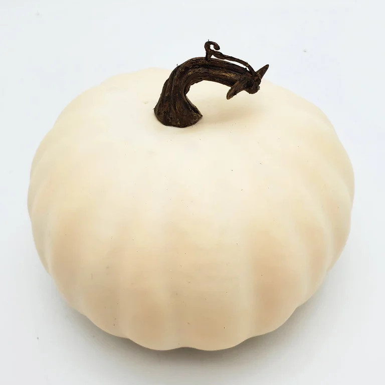 Harvest 5 in Speckled off-White Short Foam Pumpkin Decoration, Way to Celebrate | Walmart (US)