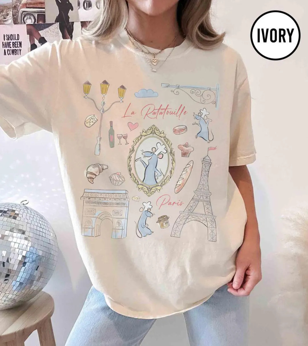 Disney Pixar Remy Ratatouille Paris Coquette Bow Shirt, Disneyland Matching Family Shirt, Anyone ... | Etsy (US)