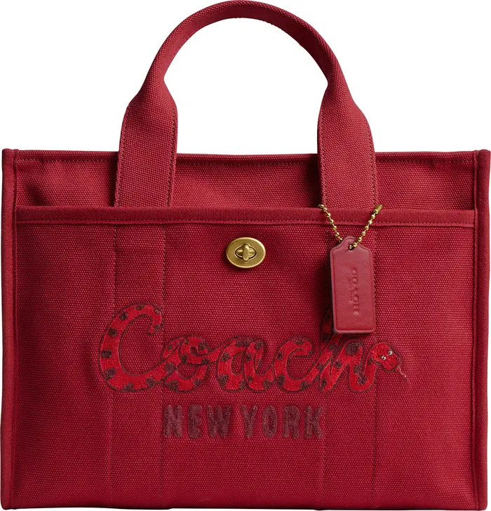 Lunar New Year Snake Script Canvas Tote | Nordstrom