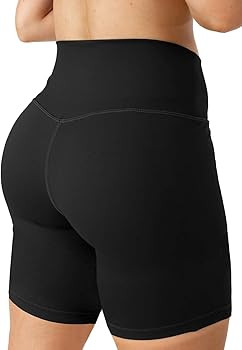 Puedizux Women's High Waisted Biker Shorts Cross Waist Workout Yoga Shorts Running Leggings with/... | Amazon (US)