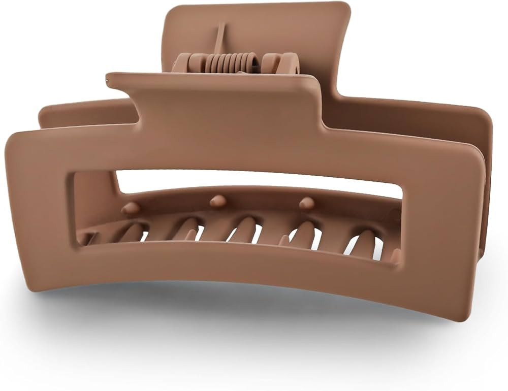 WLLHYF 3.5 Inch Square Hair Claw Clips Non-slip Matte Barrettes Strong Hold Jaw Hairpins Medium B... | Amazon (US)