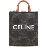Celine Schlüssel- & Taschenanhänger - Micro Triomphe Coated Canvas Vertical Cabas Bag Ch - Gr. unisize - in Braun - für Damen | Fashionette (DE)