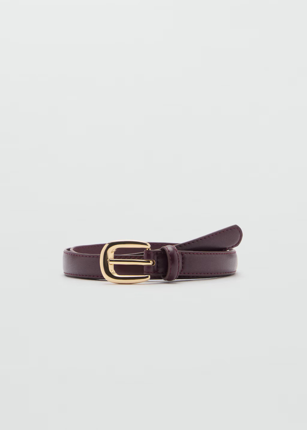 Buckle skinny belt - Women | MANGO USA | Mango (US/MX/AU)