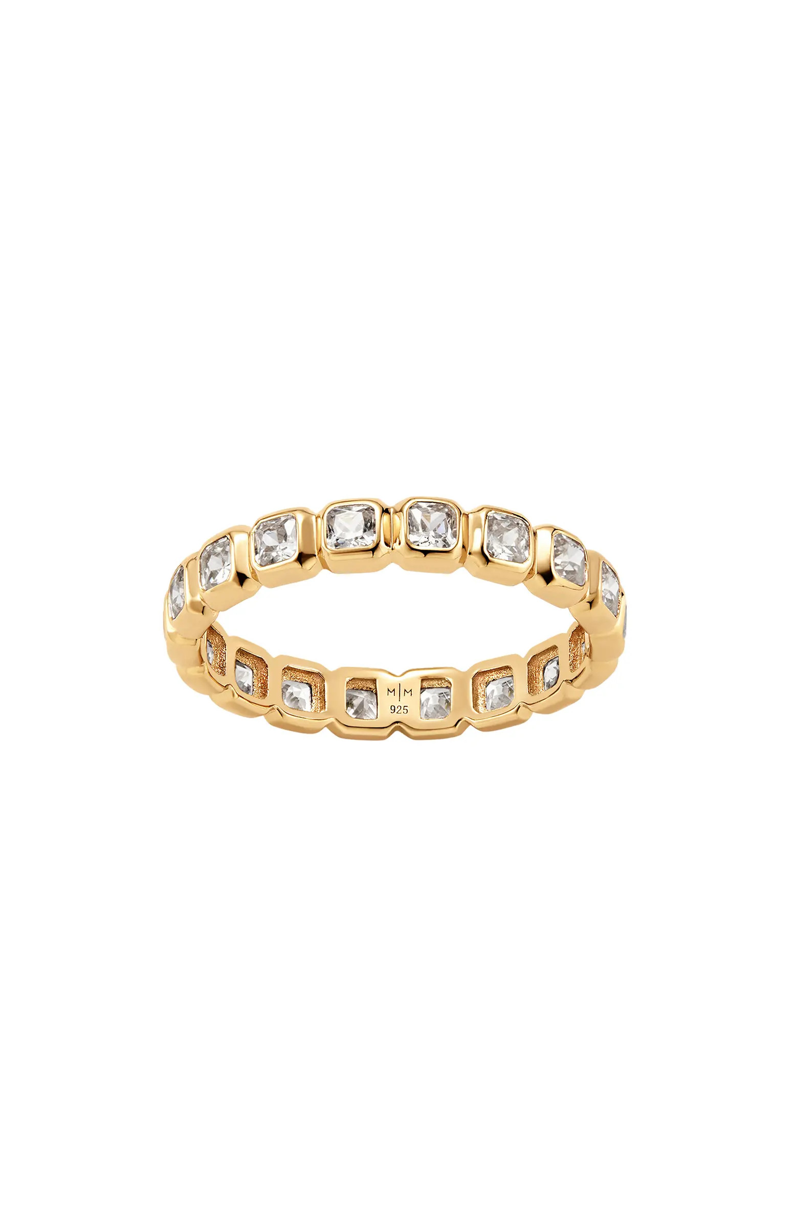 Cubic Zirconia Eternity Birthstone Ring | Nordstrom