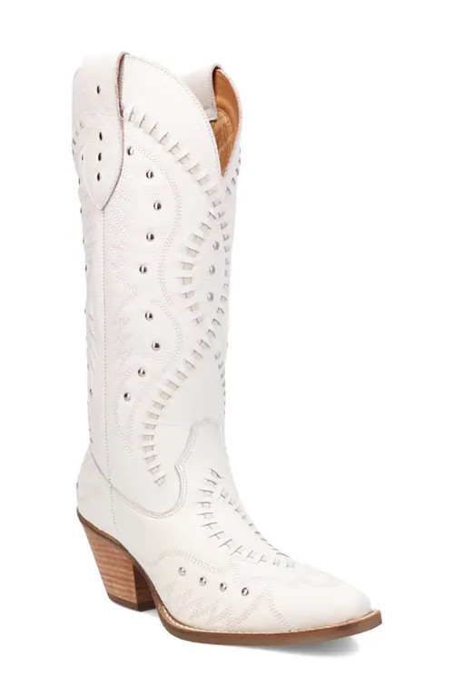 Dingo Pretty 'N Pink Western Boot in White at Nordstrom, Size 9.5 | Nordstrom