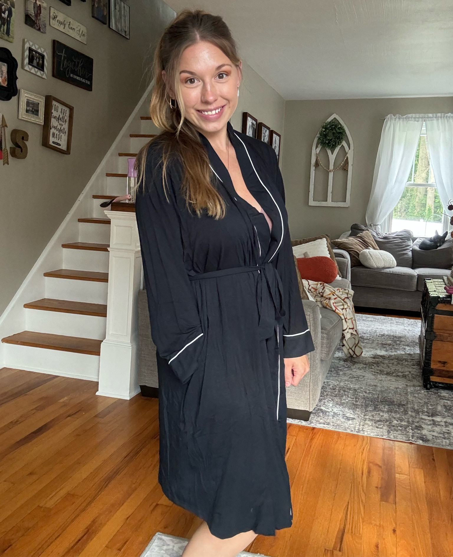 Such a comfortable , high quality bamboo robe! Perfect for lounging , nursing etc🫶🏻
Code MRSTIFFANYSULLIVAN saves 
#nursing #pregnancy #postpartum #mom #motherhood 

#LTKU #LTKBaby #LTKFindsUnder100